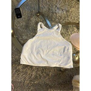 Lululemon White Mesh Back Train Bra